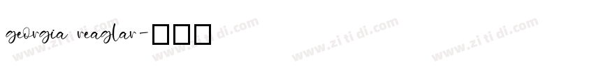 georgia reaglar字体转换